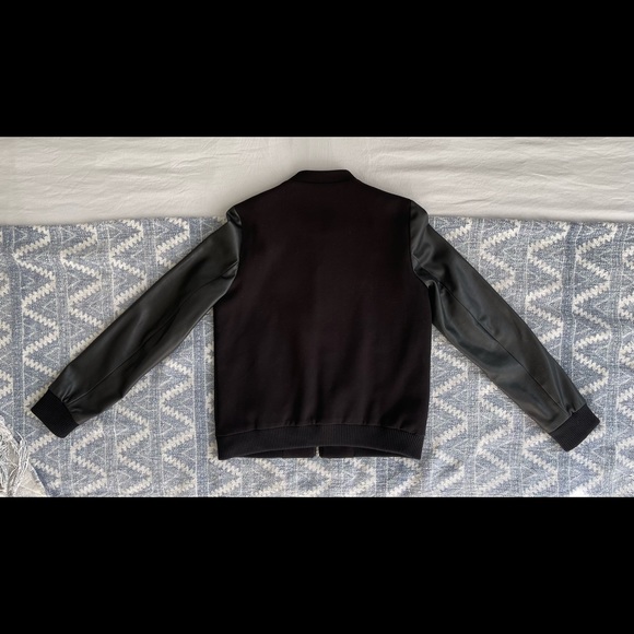 Zara Black Bomber Jacket size Small - Picture 4 of 5